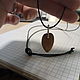 Wooden pendant "almond". Pendants. Woollywood_woodcarving. My Livemaster. Фото №4