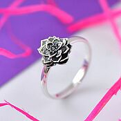 Украшения handmade. Livemaster - original item Ring Lotus. Handmade.