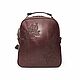  Women's Leather Burgundy Adri Mod Backpack. R26t-682. Backpacks. Natalia Kalinovskaya. Online shopping on My Livemaster.  Фото №2