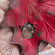 Order Leather brooch maple Leaf. medwedkoLeather. Livemaster. . Brooches Фото №3