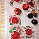 Order Tablecloth with embroidery 'Khokhloma'. Славяночка-вышиваночка (oksanetta). Livemaster. . Tablecloths Фото №3
