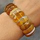 Bracelet natural yellow agate with a cut, Bead bracelet, Moscow,  Фото №1