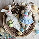 Handmade toy ' Easter Bunnies', Easter souvenirs, Orel,  Фото №1