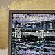 Order Lilac painting 40 by 60 cm gray painting palette knife painting bridge. paintmart (oikos). Livemaster. . Pictures Фото №3