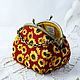 Order Cosmetic bag with Sunflowers Clasp. Vash sacvoyage. Livemaster. . Beauticians Фото №3