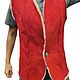 One-piece sheepskin vest red. MARKDOWN. Vests. Warm gift. My Livemaster. Фото №4