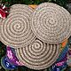Agarraderas: soporte: Posavasos de yute bajo el agua, Potholders, Tsivilsk,  Фото №1
