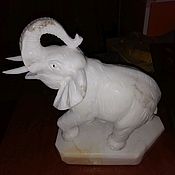 Для дома и интерьера handmade. Livemaster - original item Sculpture made of natural Ural semi-precious stone Elephant. Handmade.