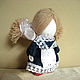 Motanka doll is an assistant in studies. Folk Dolls. Knitted cozy. My Livemaster. Фото №6