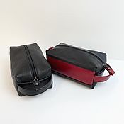 Сумки и аксессуары handmade. Livemaster - original item Genuine leather dressing case black. Handmade.