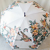Аксессуары handmade. Livemaster - original item Hand-painted umbrella 