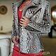 Куртка из натуральной кожи питона Miss Posh Grey. Куртки. Nata_l_y (lovefromocean). Ярмарка Мастеров.  Фото №4