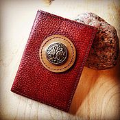 Сумки и аксессуары handmade. Livemaster - original item passport cover leather talisman. Handmade.