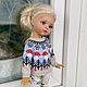Свитер "Мухоморы". Одежда для кукол. MiniModa. Ярмарка Мастеров.  Фото №4