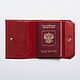 Cubierta de pasaporte de cuero. Cover. Leather Collection. Ярмарка Мастеров.  Фото №6