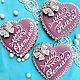 Gingerbread-card Heart with butterfly. Cakes for guests, Gingerbread Cookies Set, Rostov-on-Don,  Фото №1