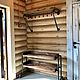 Hanger and shoe rack made of VGP pipes in Loft style (project 'Spasskoye Estate'), Hanger, Ivanovo,  Фото №1