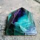  флюорит Краски счастья, натуральные камни. Пирамида. Amulet-Stone (AS). Интернет-магазин Ярмарка Мастеров.  Фото №2