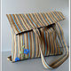 Эко-сумка "Синие цветы" - ручная вышивка, авоська, Авоська, Рязань,  Фото №1