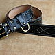  Men's belt 50 mm Luxury. Straps. S-Zorro. My Livemaster. Фото №4