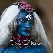 Куклы и игрушки handmade. Livemaster - original item Dark Elf Warrior. Copyright jointed doll. Growth 32cm. Handmade.