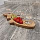 Заказать Подарок на 23 февраля. Шотница "Рыба" для рыбака. Welovewood. Ярмарка Мастеров. . Подносы Фото №3