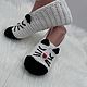 Следки домашние вязаные Котики. Носки. Вязаные носки CraftSocks. Ярмарка Мастеров.  Фото №5