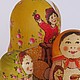 Матрешка 7-местная "Яблоки, варенье, пироги", матрешка с, Матрешки, Сергиев Посад,  Фото №1