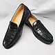 Order Loafers made of genuine crocodile leather, black color!. SHOES&BAGS. Livemaster. . Loafers Фото №3