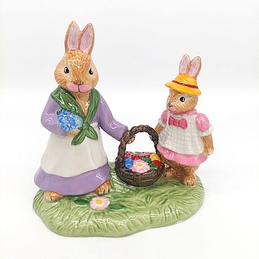 Сувениры и подарки ручной работы. Ярмарка Мастеров - ручная работа Скульптура Bunny Family (Easter). Handmade.