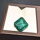 Природный изумруд 11,96ct (Замбия), 2 Сертификата, Бусины, Москва,  Фото №1