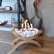 Для дома и интерьера handmade. Livemaster - original item Bio fireplace outdoor Lounge oak 