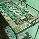 Wrought iron console table with mosaic. Tables. Marjana. Online shopping on My Livemaster.  Фото №2