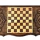 Backgammon carved 'Hawk' Art. .013. Backgammon and checkers. Gor 'Derevyannaya lavka'. My Livemaster. Фото №4