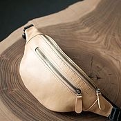 Сумки и аксессуары handmade. Livemaster - original item Banana Belt Leather Bag (standard). Sand. Handmade.