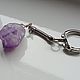 A charm keychain with a natural large!!! amethyst crystal. Key chain. marusjy. My Livemaster. Фото №5