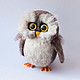 Sovushka, serious felted toy. Felted Toy. handmade toys by Mari (handmademari). Online shopping on My Livemaster.  Фото №2