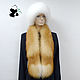 Chic fur scarf boa fur bright red Fox Siberian, Collars, Ekaterinburg,  Фото №1