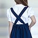 Sundress with adjustable straps Art.072. School uniforms. ModSister. My Livemaster. Фото №4