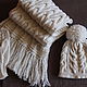 Knitted kit White Iris, knitted hat, scarf, mittens, Headwear Sets, Minsk,  Фото №1