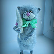 Куклы и игрушки handmade. Livemaster - original item Kotik Motik felted cat cats cats. Handmade.
