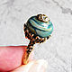 Order Ring Assol lampwork, brass. Jewelry and accessories by IRIS. Livemaster. . Rings Фото №3