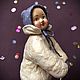Ватная игрушка Мальчик на санках. Елочные игрушки. nv_anis. Интернет-магазин Ярмарка Мастеров.  Фото №2