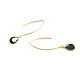 Long Black Earrings 'Reflection' Earrings Pendants Gift. Earrings. Irina Moro. My Livemaster. Фото №4