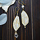 Asymmetric boho earrings 'Angel's Gift', rhinestone, Earrings, Ulan-Ude,  Фото №1