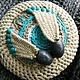 Crochet brooch "ETNO"  with wooden beads. Brooches. MYUq - crochet jewelry & accessori (MYUq). Online shopping on My Livemaster.  Фото №2
