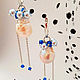 Long earrings with pearls. Earrings. ligitaliberte (ligitaliberte). Online shopping on My Livemaster.  Фото №2