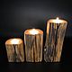 Подсвечники из дерева. Набор №2. Ель. Подсвечники. Luxury Wood. Интернет-магазин Ярмарка Мастеров.  Фото №2