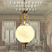 Винтаж handmade. Livemaster - original item Vintage chandeliers: Vintage Lamp ball. Italy. Handmade.