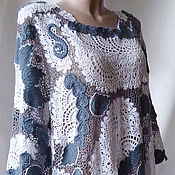 Одежда handmade. Livemaster - original item Original Lace knitted tunic. Handmade.